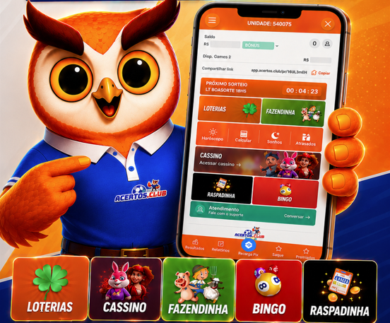 AcertosClub com aplicativo e modalidades